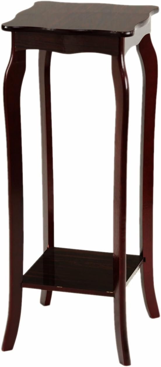 Frenchi Home Furnishing 2 Tier Plant Stand, Mahogany – Elegant & Functional Addition for Home Decor