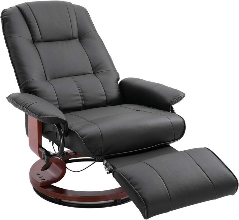 HOMCOM Faux Leather Manual Recliner Review – Comfort & Style at Home