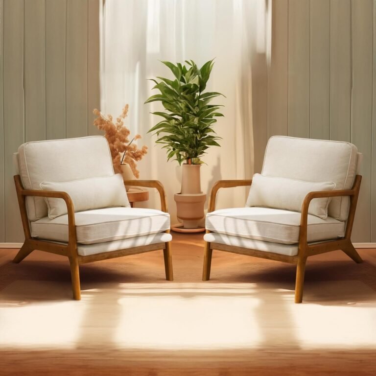 Stylish Comfort: Bonnlo Beige Accent Chairs Review