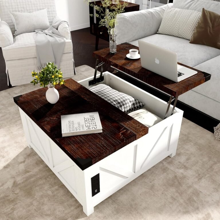 Farmhouse Lift Top Coffee Table – Stylish & Functional Addition