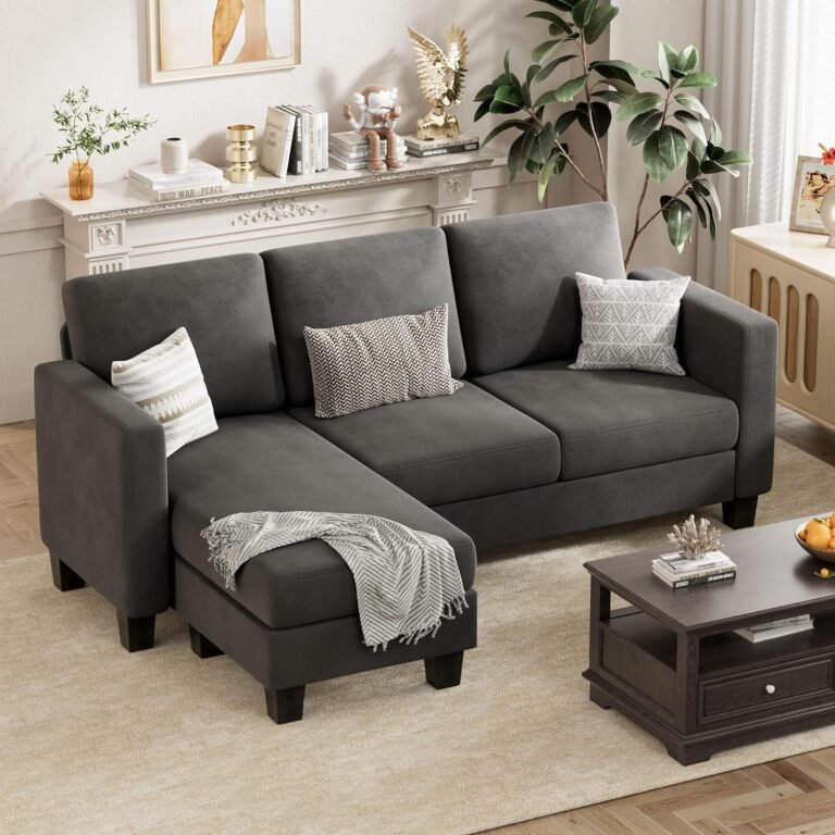 VICTONE Convertible Sectional Sofa Couch Review: Comfortable & Space-Saving