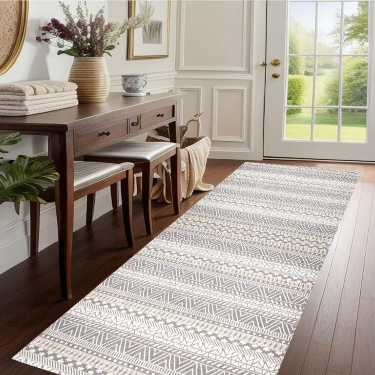 Versatile Washable Runner Rug 17″x47″ – Easy-Care & Stylish Addition to Your Home