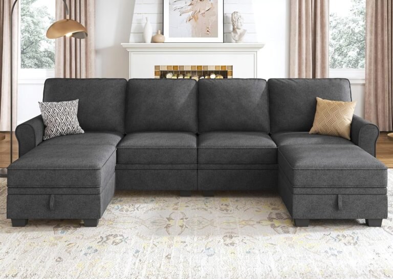 HONBAY Sectional Sofa with Storage – Stylish & Functional Addition