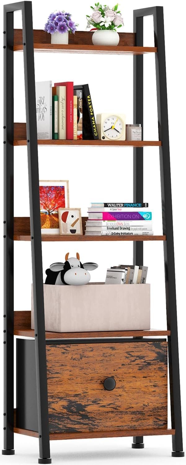 5-Tier Ladder Shelf: Stylish & Functional Storage
