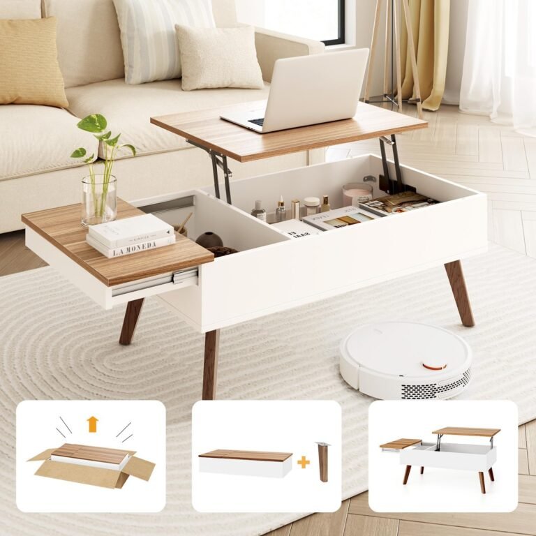 Stylish Lift Top Coffee Table with Storage Solutions