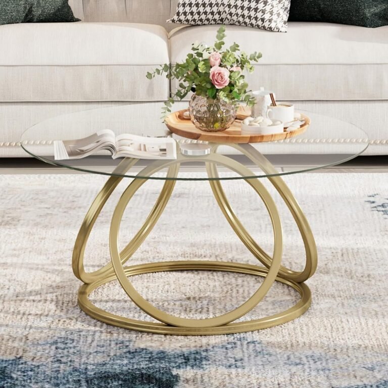 Elevate Your Space with O&K Gold Coffee Table