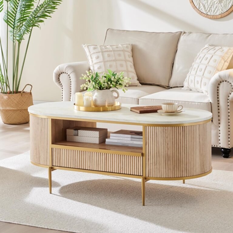 OKD Modern Luxury Fluted Coffee Table Review