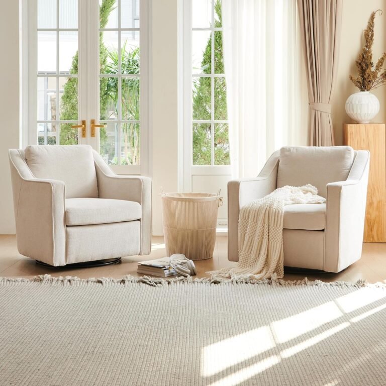 COLAMY 360° Swivel Accent Chair Set Review