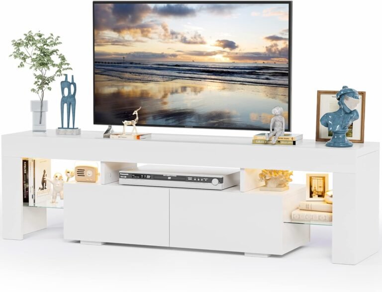 JUMMICO LED TV Stand Review | Modern Entertainment Center