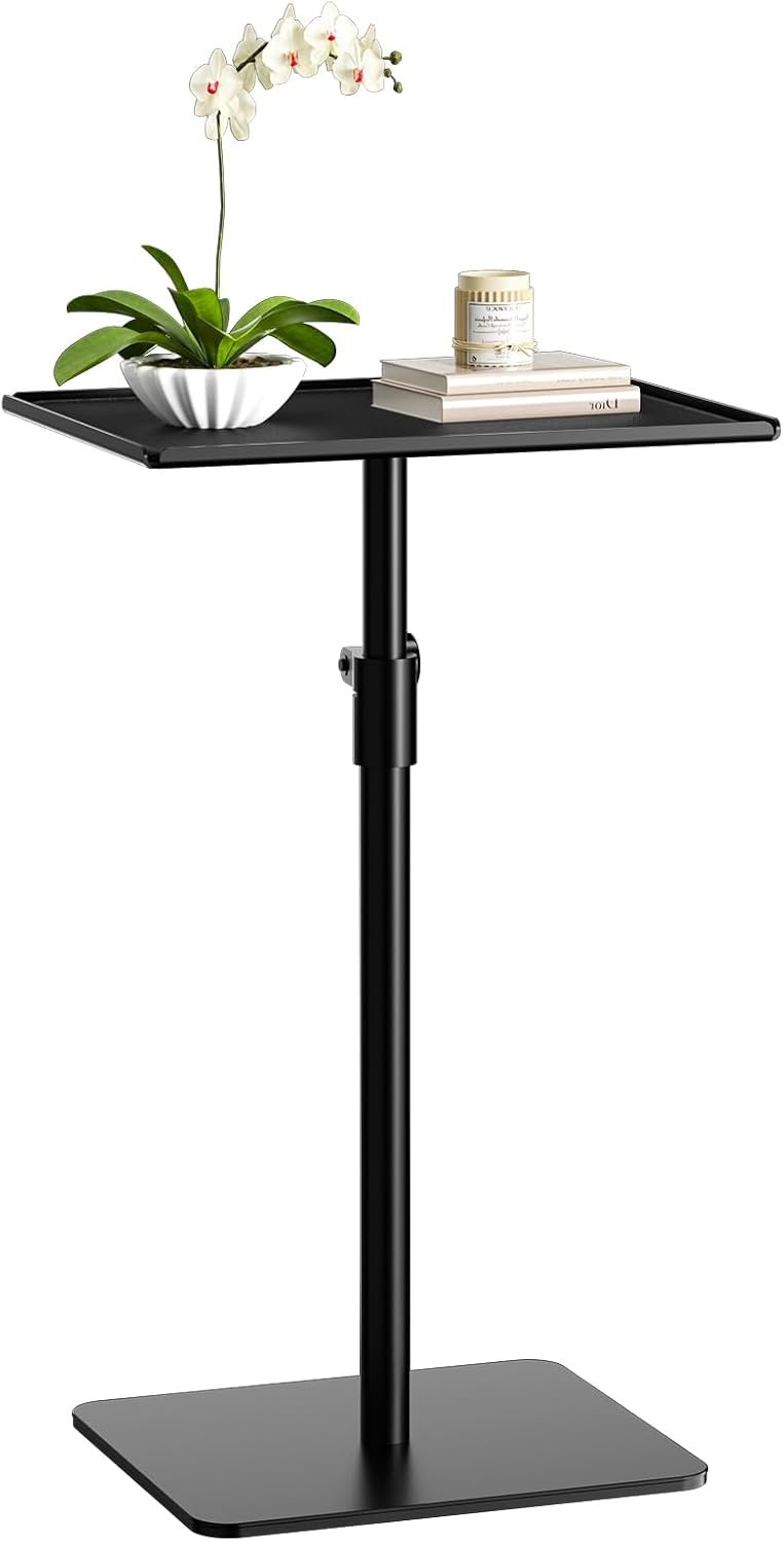 Adjustable Metal End Table – Modern Living Room Side Table