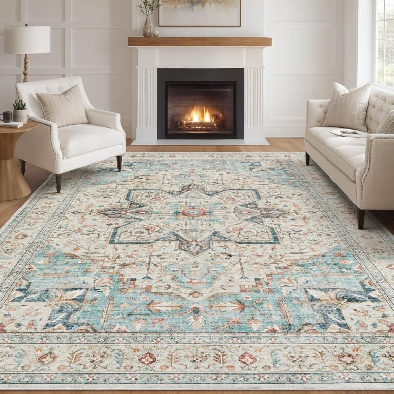 Washable Boho Rug – Tortania 9×12 Area Rug