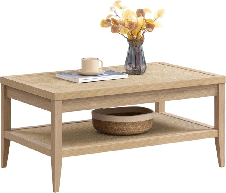 Rattan Coffee Table – Boho Living Room Decor | SICOTAS