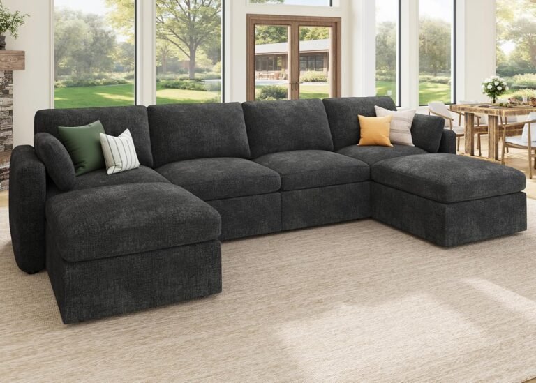 HONBAY Sectional Couch: Modular Storage & Comfort