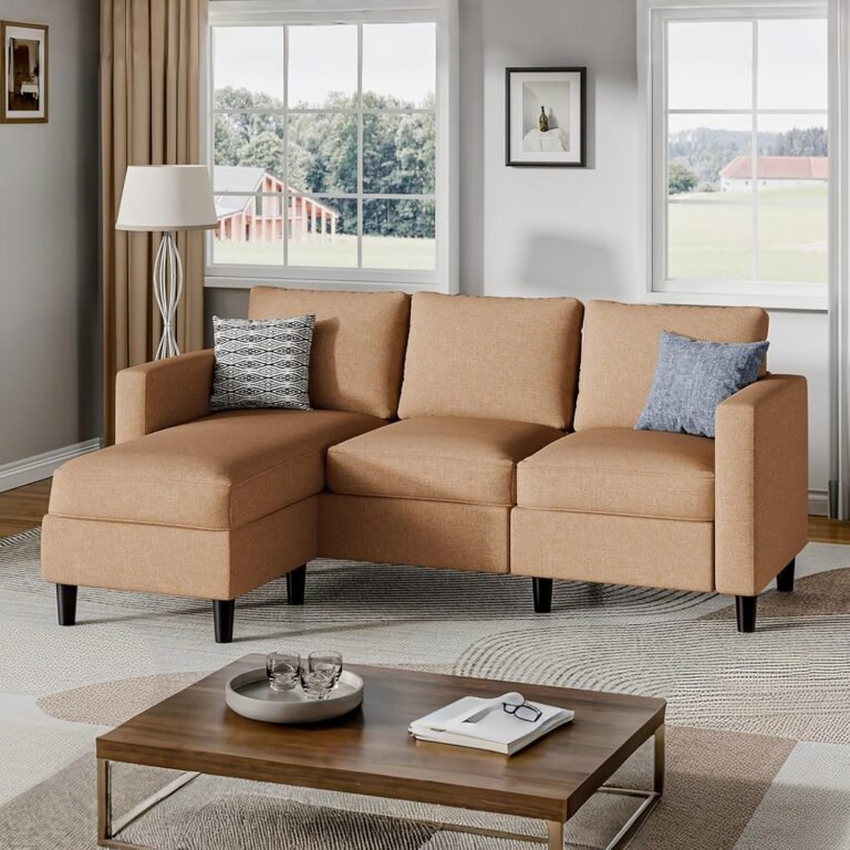 Small Sectional Sofa – Convertible L-Shape for Apartments