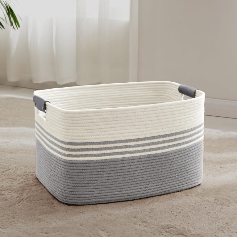Stylish Cotton Rope Laundry Basket – SunNewt