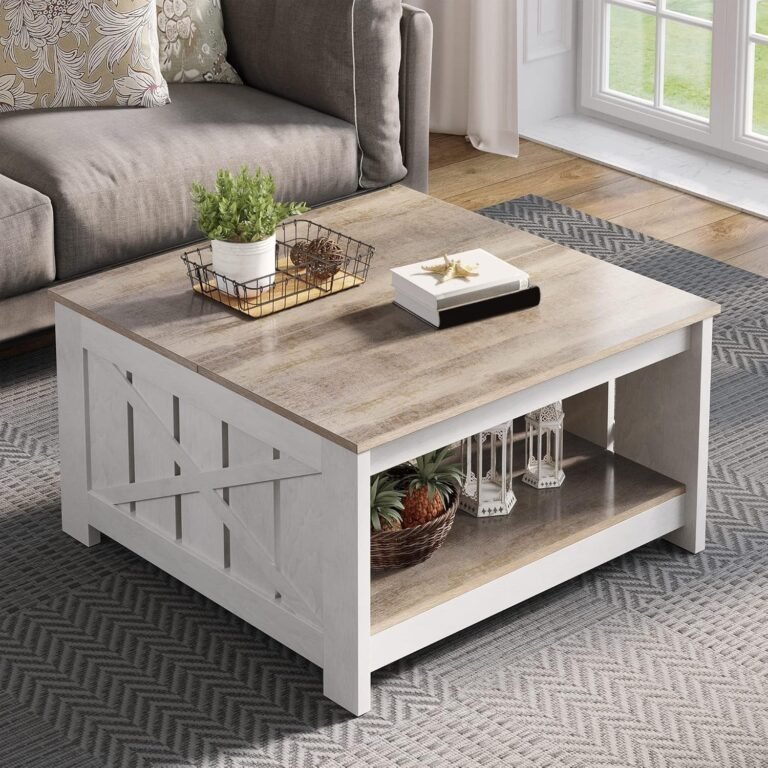 Farmhouse Coffee Table with Storage | YITAHOME