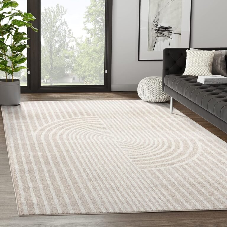 Abani Nuevo Beige Area Rug | Modern Living Room Décor