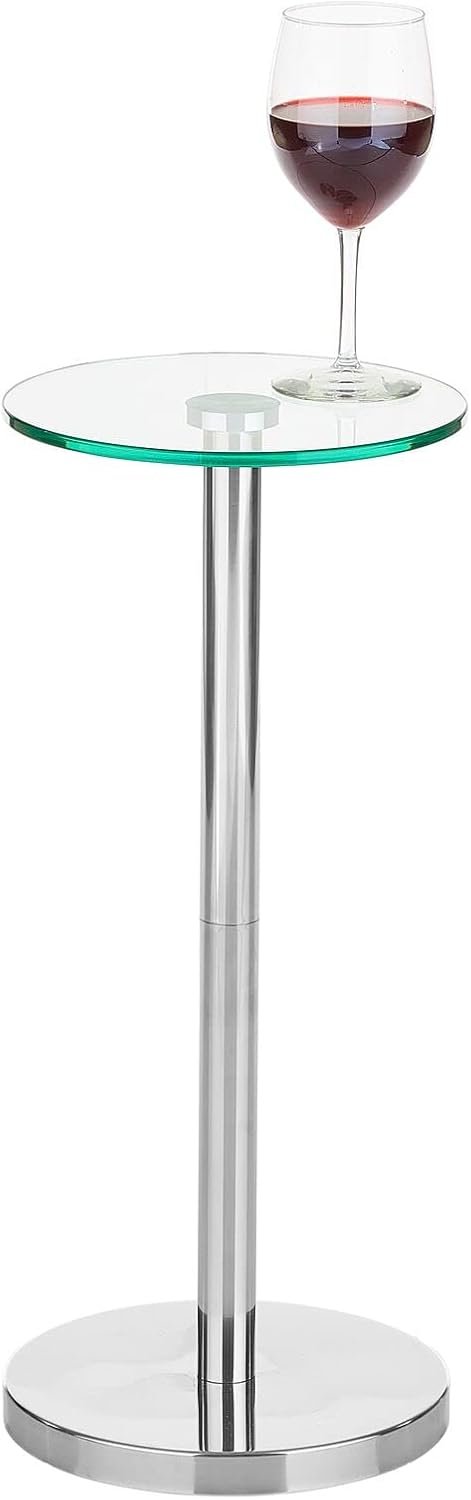 mDesign Side Table Review – Modern Chrome Nightstand