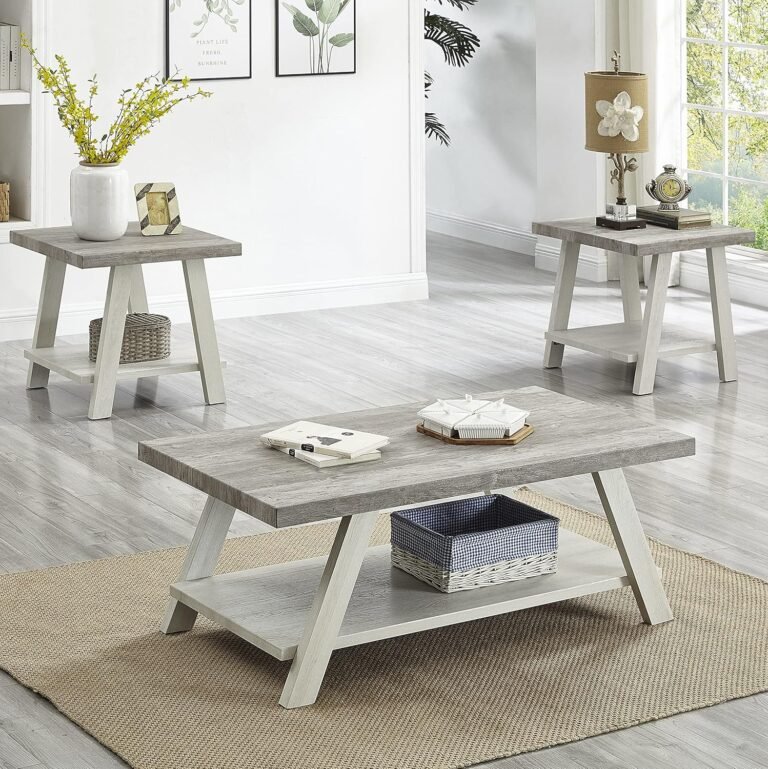 Contemporary Coffee Table Set | Roundhill Furniture Athens
