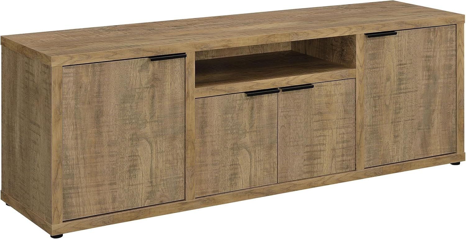 Coaster Home Furnishings - Tabby - Engineered Wood - 60-inch TV Stand with 4 Doors, Center Shelf - Living Room - Mango - 701702