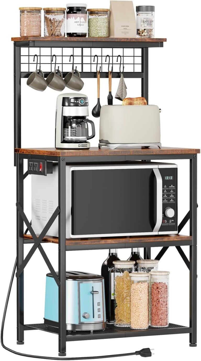 Furologee Bakers Rack Review – Kitchen Organization & Power Outlet