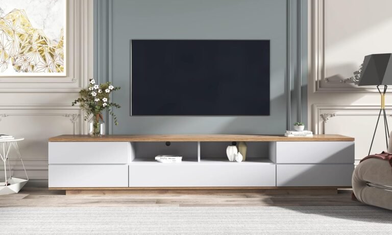 Merax White TV Stand Review – Modern Storage & Style