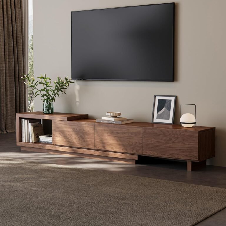 Etelifrank Extendable TV Stand – Walnut Entertainment Console