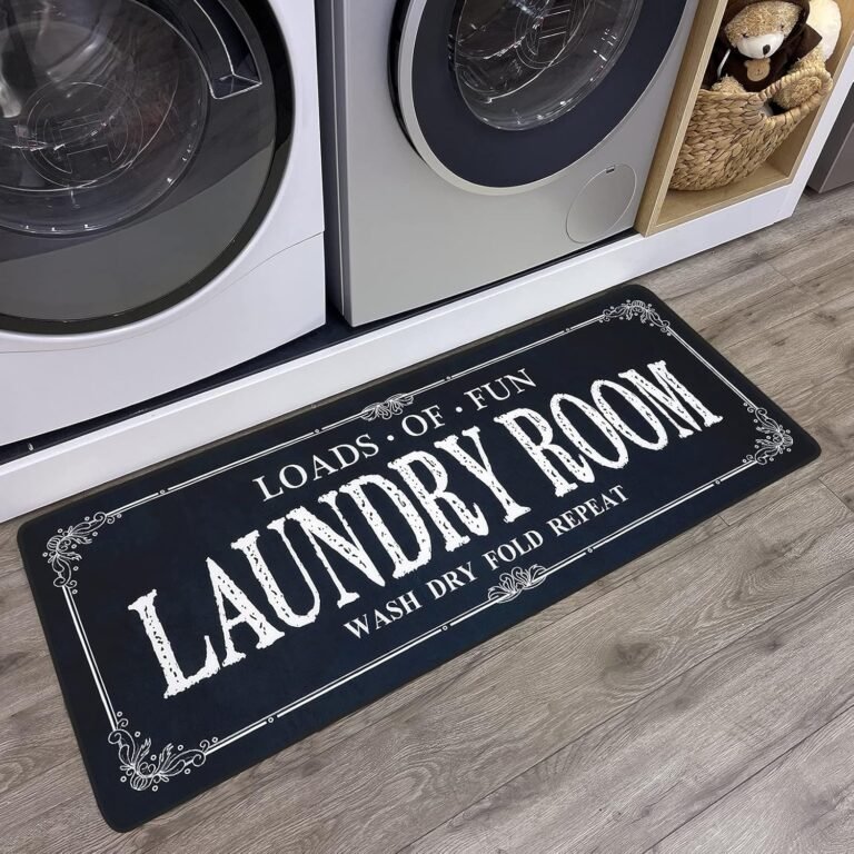 ROMAMIGO Non Slip Laundry Runner Rug Review – Farmhouse Style 20X47 Inch Laundry Room Mat