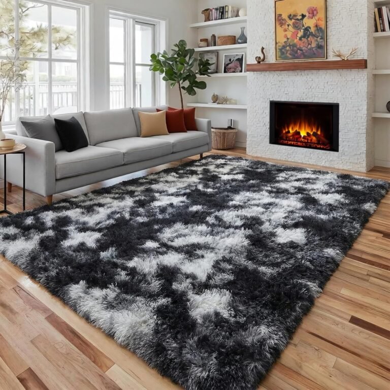 PAGISOFE Black White Grey Rugs for Review: A Comprehensive Living Room Area Rug Analysis