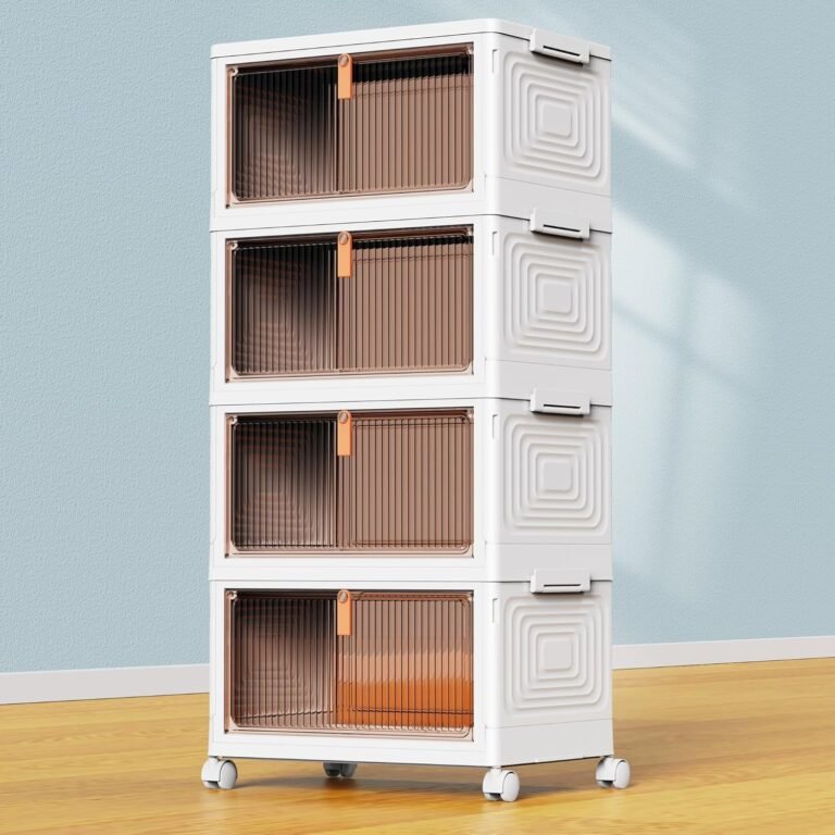 YFXCVSL 4-Tier 23QT Plastic Storage Bins with Wheels Review