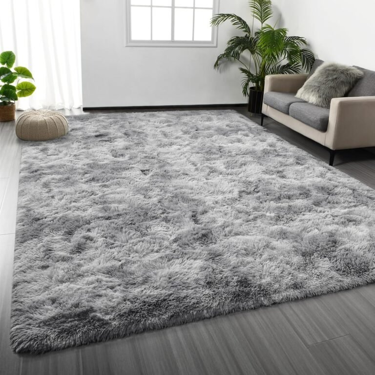 Deerhoo Large Shag Area Rugs 6 x 9 Tie-Dyed Plush Review