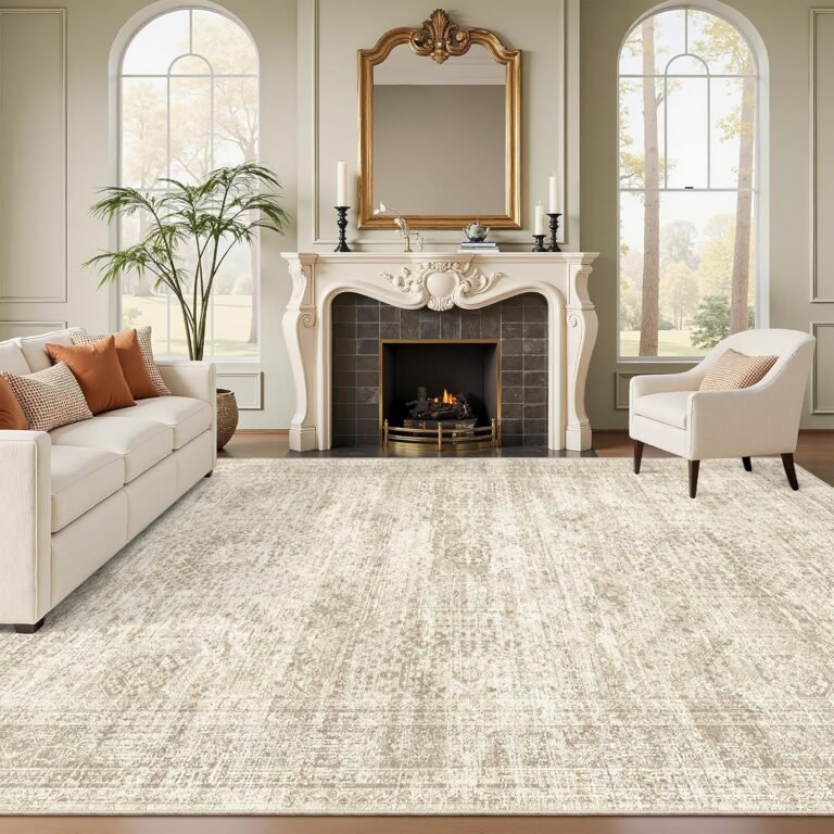 Soalmost Washable Area Rug 8×10, Large Review: 2026 Living Room Flooring Guide