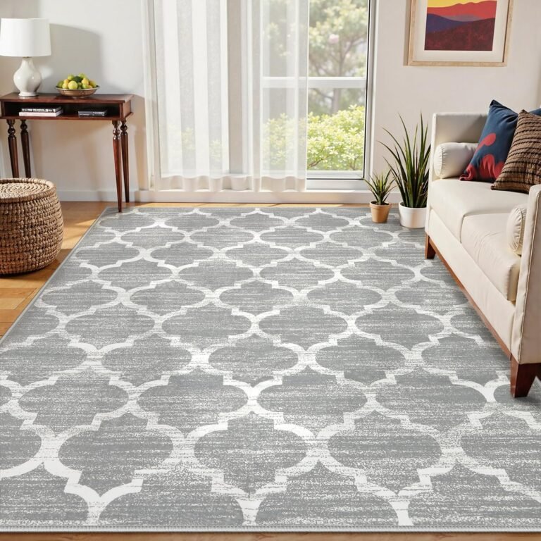 Lahome Moroccan Washable Rugs 8×10 Grey Rug Review