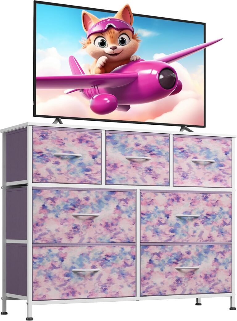 WLIVE 7 Drawer Dresser TV Stand, Review