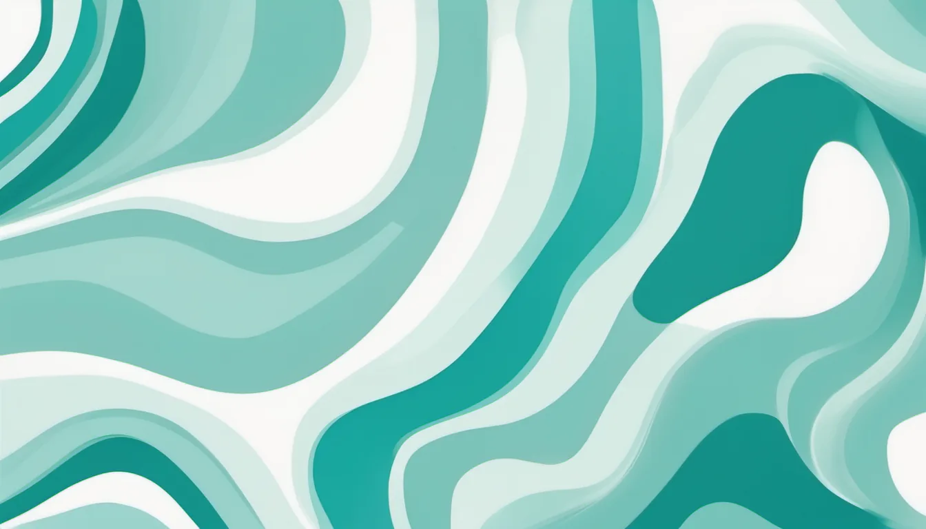 Abstract closed enclosure illustration in teal and pale aqua on white — decorative header for Privacy Policy